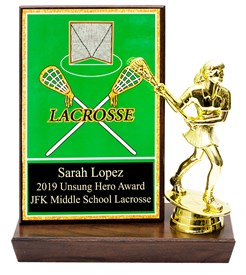RHL-6 inch Lacrosse trophy